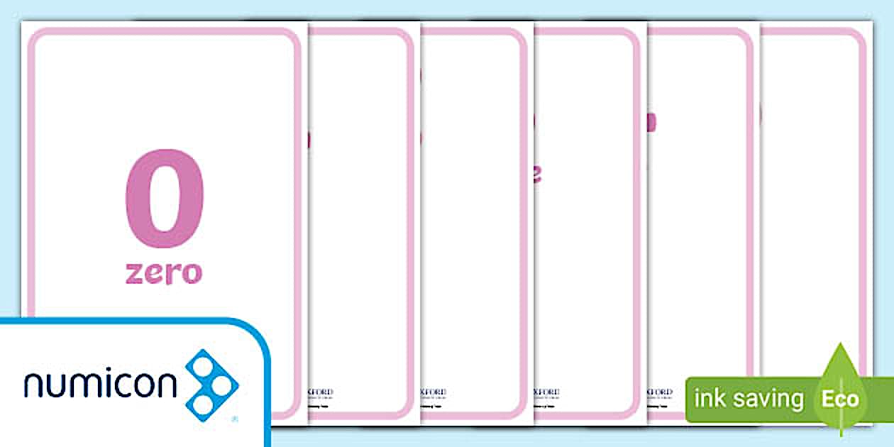 Number and Words With Numbers Shapes 0-30 Display Posters